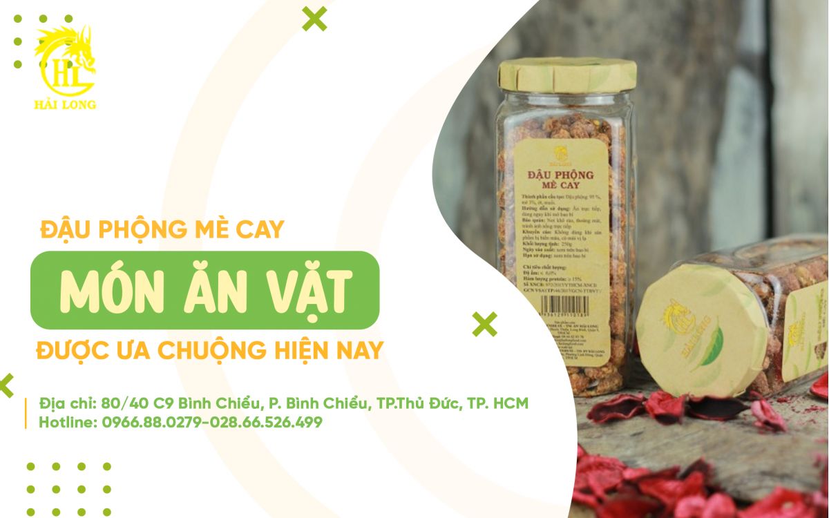 ĐẬU PHỘNG MÈ CAY - MÓN ĂN VẶT ĐƯỢC ƯA CHUỘNG HIỆN NAY